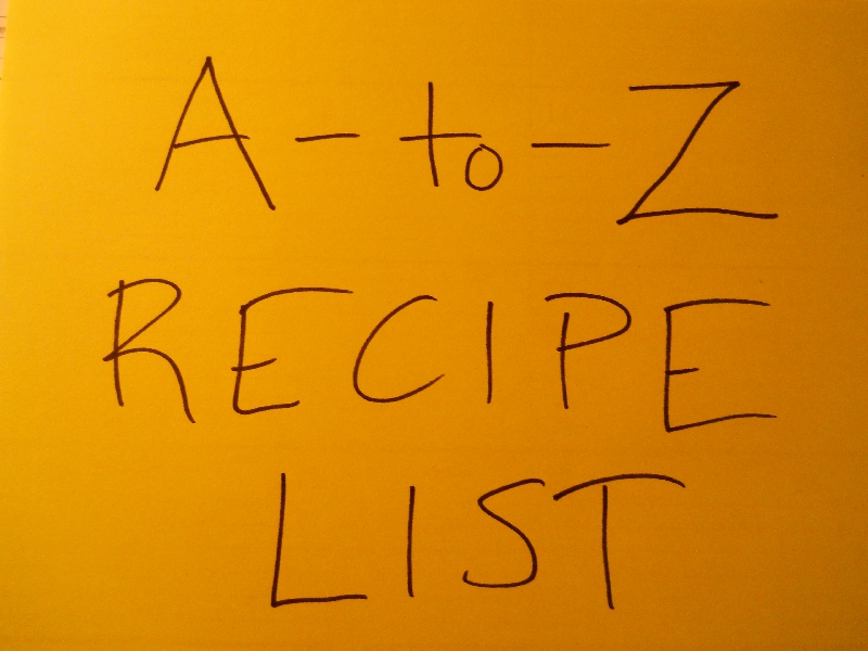 A to Z Recipes