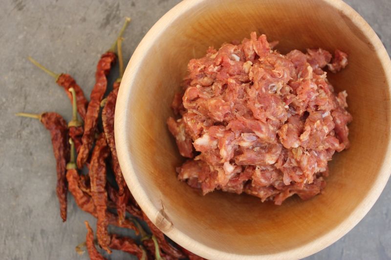 Pork – organic hot sausage, frozen (loose)