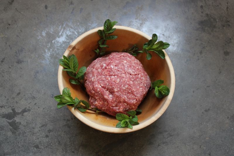 Lamb – organic ground lamb, frozen