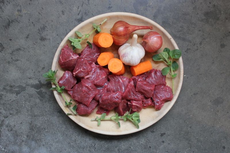 Beef – organic stew meat, frozen